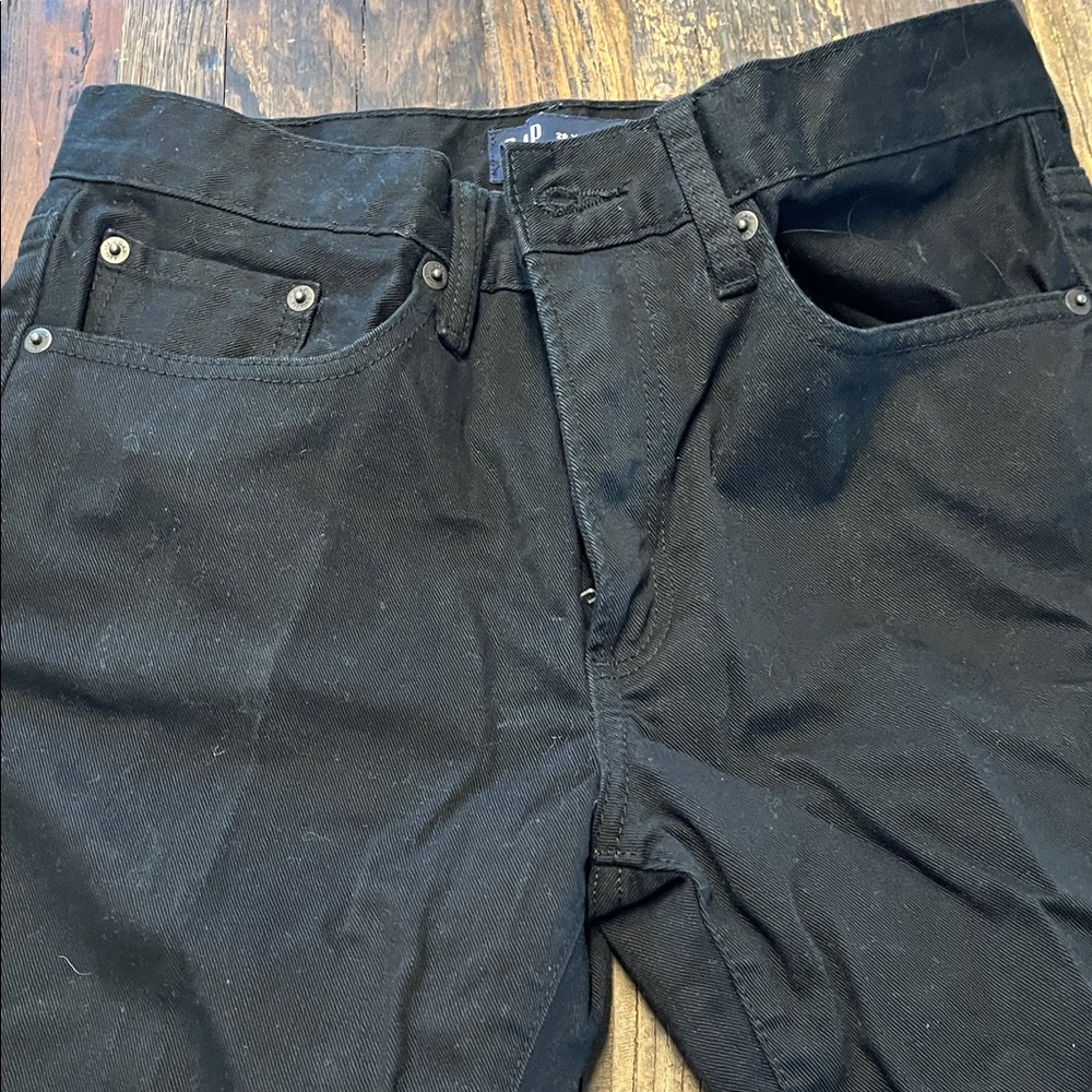GAP Men's Slim Straight Black Jeans